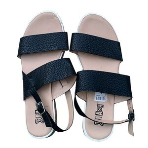 Beautiful Brash Black Textured Women's Sandals size 6